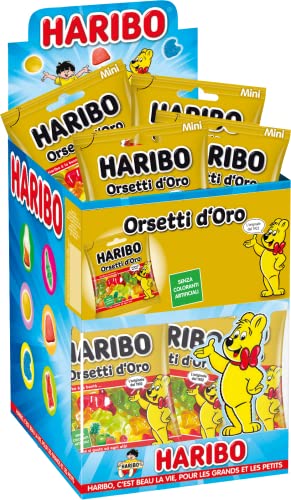 Haribo Mini Orsetti D'Oro Caramelle Gommose, 30 bustine