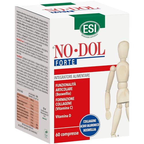 ESI - No-Dol Forte, Integratore Collagene, Vitamina C e Acido Ialuronico, 60 Compresse