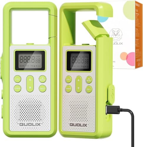 Walkie Talkie Ricaricabile Professionale 8 Canali con Torcia LED
