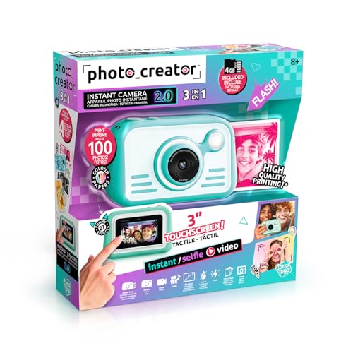 Photo Creator Instant Print Camera 2.0 Fotocamera Digitale 32MP per Bambini