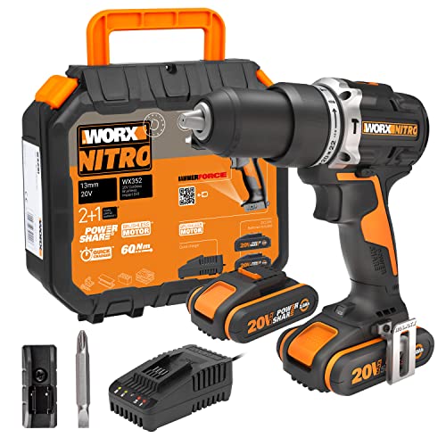 WORX WX352 Trapano avvitatore a percussione brushless 60nm 20V