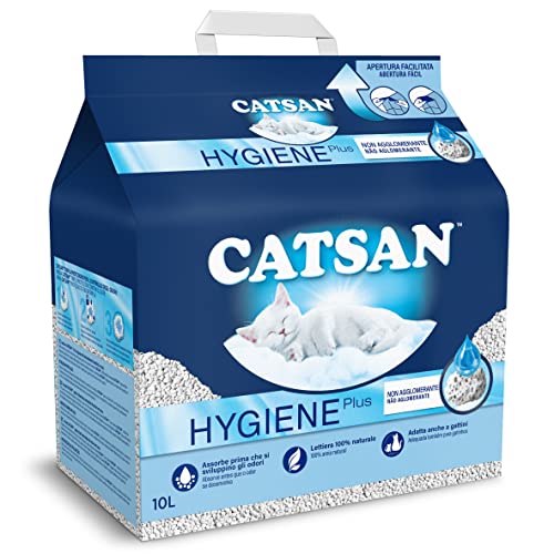 Catsan Hygiene Plus Lettiera per Gatti, 10L