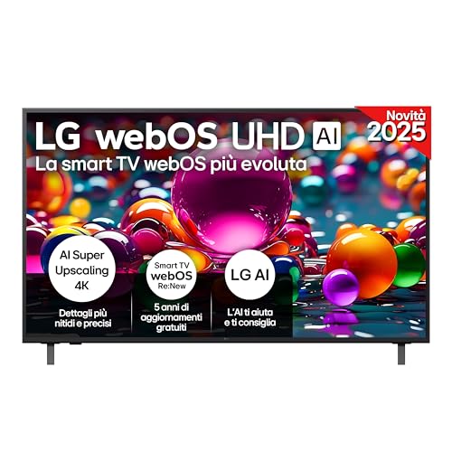 LG Smart TV 4K Ultra HD 55 pollici con Processore α7 Gen8 e webOS AI