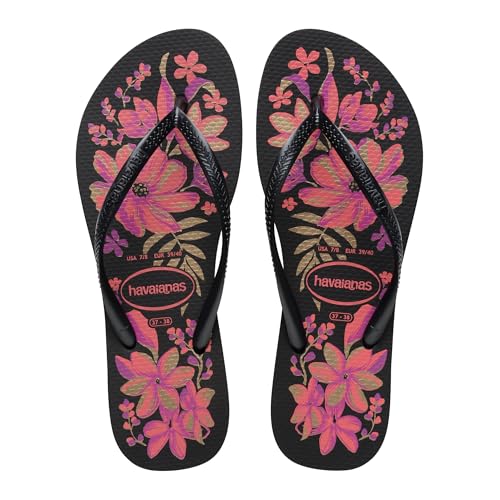 Havaianas Slim Organic Donna Flip Flop Black/Grey/Gold