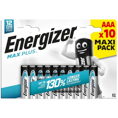 Energizer Max Plus Pile AAA Alcaline 1,5V Confezione da 10