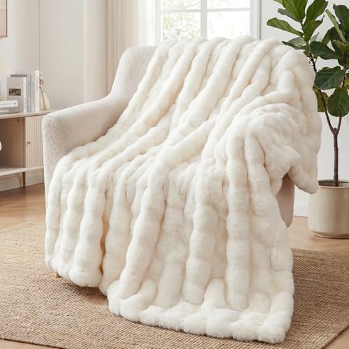 Coperta Plaid Pile Peluche di Coniglio 130x160 cm
