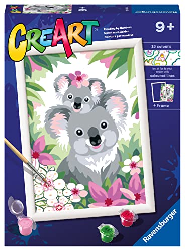 Ravensburger CreArt Sweet Koala - Kit Pittura con Numeri