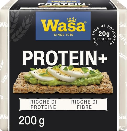 Wasa Protein+ Crackers con Semi di Lino, Papavero e Sale Marino, 200g