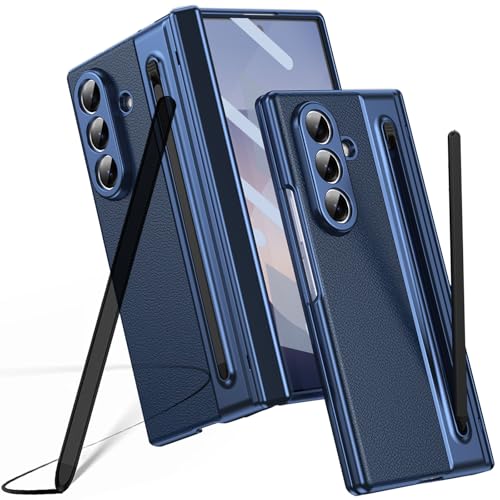 Custodia per Galaxy Z Fold 7, Protezione cerniera Samsung Fold7 cover, custodia Samsung Galaxy Z Fold7 con pellicola protettiva per lo schermo + Penna stilo + portapenne