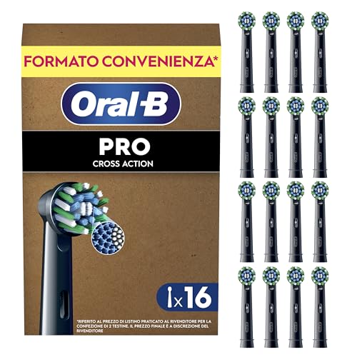 Oral-B Cross Action Testine Ricambio, 16 pezzi