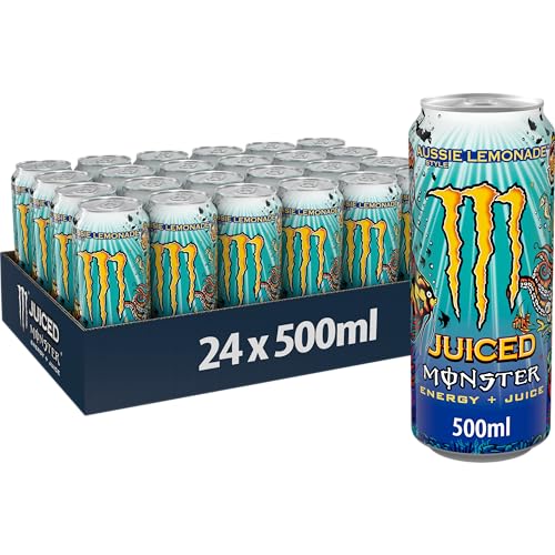 Juiced Monster Aussie Lemonade Bevanda Energetica, 24 Lattine da 500ml