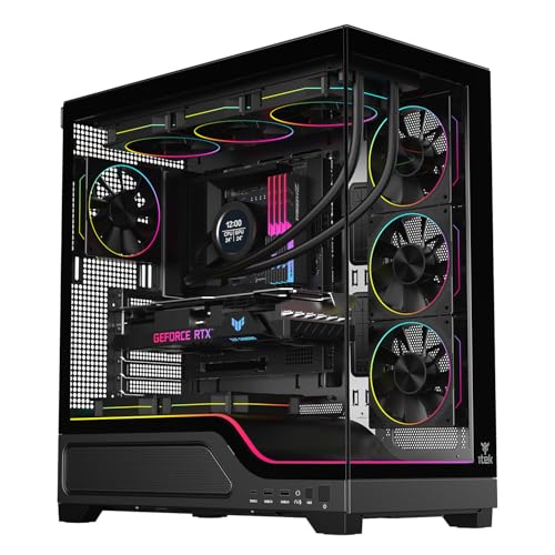 Itek SHOWBUI WAVE 82B Tower ATX con 4 ventole ARGB