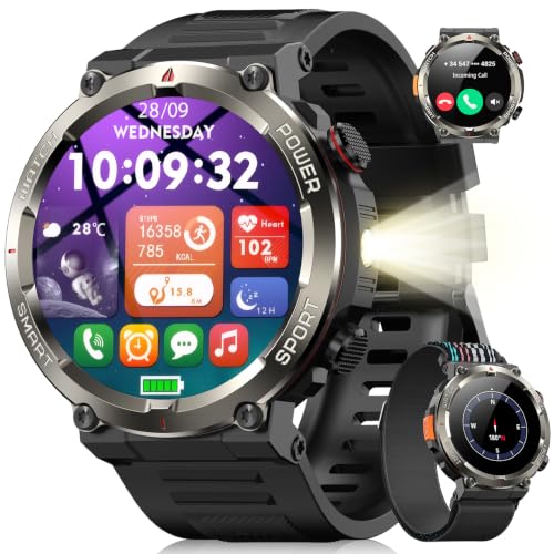 Blackview Militare Smartwatch 1.45" Chiamate Bluetooth 100+ Sport