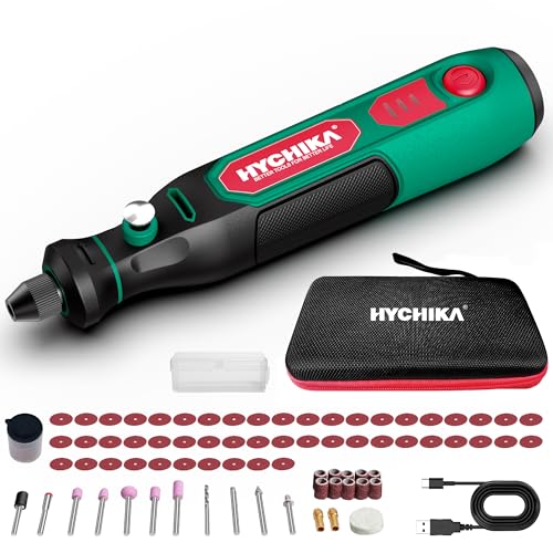 HYCHIKA Mini Trapano 3.6V Utensile Rotante Multifunzione con 77 Accessori