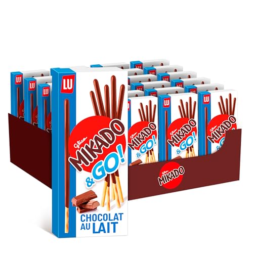 Mikado Cioccolato al Latte, Bastoncini Croccanti, 24x39g