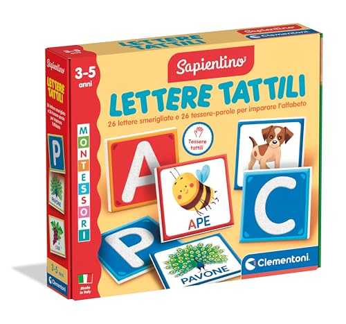 Clementoni Sapientino Montessori Lettere Tattili