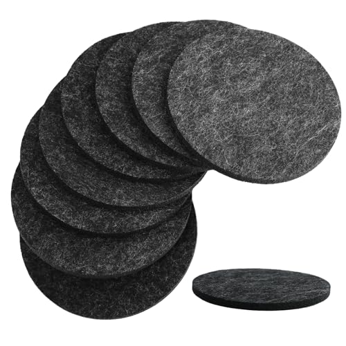 Sottobicchieri Rotondi in Feltro 32 Pezzi 10 cm, Lavabili e Antiscivolo
