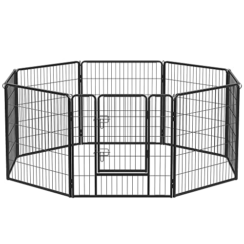 Feandrea Recinto per Animali Box per Cani, 8 Pannelli 77 x