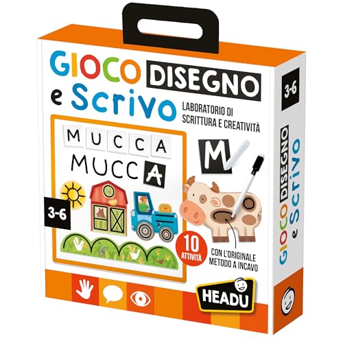 HEADU Gioco Disegno e Scrivo Laboratorio Prescrittura 3-6 Anni