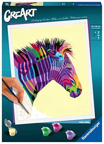 Ravensburger Creart Adulti Zebra Paint by Numbers