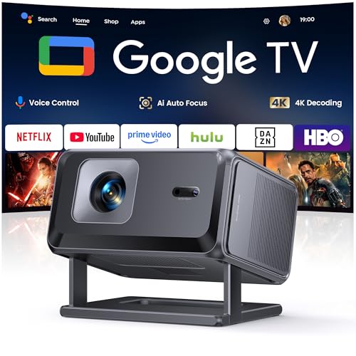 Proiettore 4K Google TV con Auto Focus e 6D Keystone