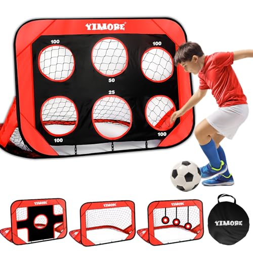 YIMORE Porta da Calcio per Bambini Pop-up 120x80x80cm