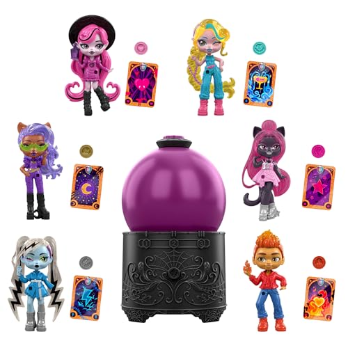 Monster High Potions Sfera di Cristallo, mini bambola a sorpresa cambia colore
