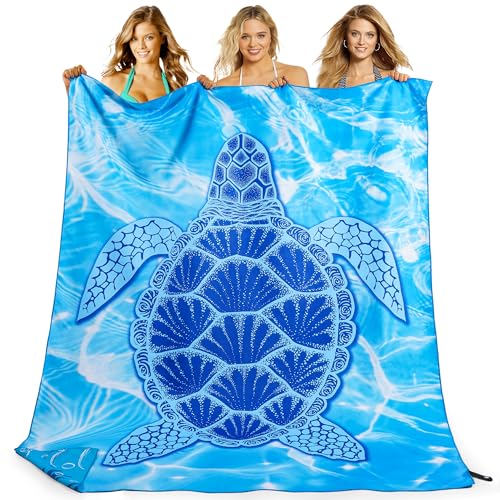 KUOGAS Telo Mare xxl 200x145 cm, Asciugamano Grande In Microfibra Ad Asciugatura Rapida, Telo Bagno Senza Sabbia, Coperta Da Spiaggia Donna (