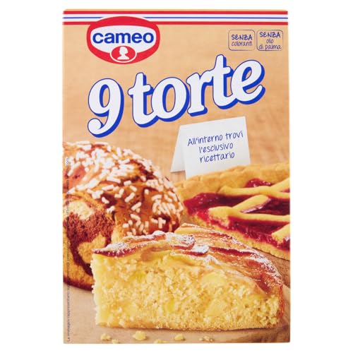 Cameo Preparato per 9 Torte, Miscela per Impasto con Ricettario, 373g
