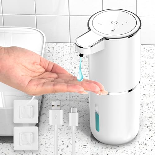 Dispenser Sapone Automatico 380ml Sensore Infrarossi Ricaricabile USB
