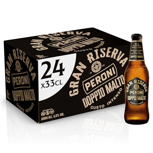 Peroni Gran Riserva Doppio Malto Birra, 24 Bottiglie da 33 cl