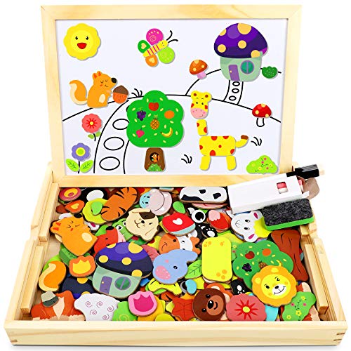 Jojoin Puzzle Magnetico Legno 110 Pezzi