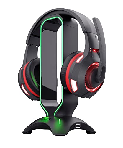 GXTrust Cintar Supporto per Cuffie RGB con Due Porte USB