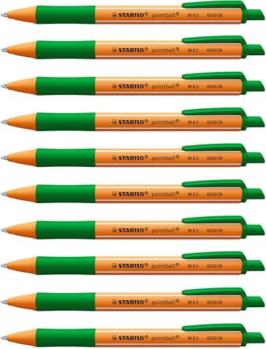 STABILO pointball - Penna a Sfera Ecosostenibile - CO2 neutral - Confezione da 10