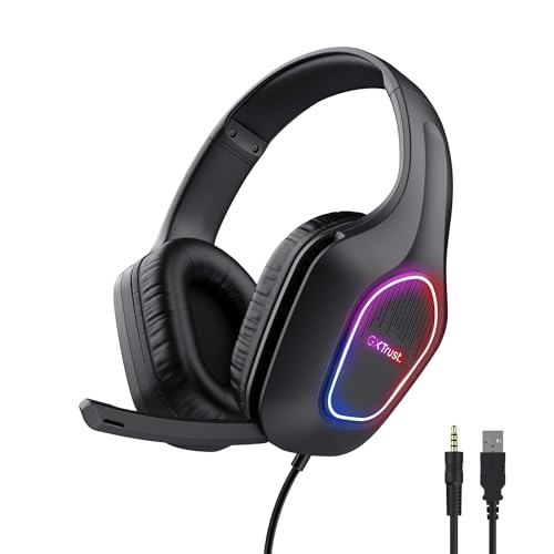 GXTrust 419 Rayne Cuffie Gaming Over-Ear, LED USB, 50 mm