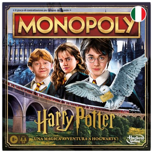 Hasbro Gaming Monopoly Edizione Harry Potter Una Magica Avventura a Hogwarts, Gioco da Tavolo