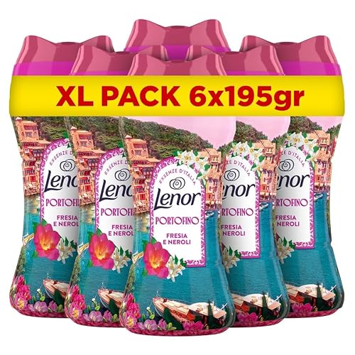 Lenor Profumatore Bucato Perle Profumate Portofino 6x195g